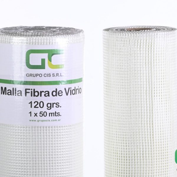 MALLA FIBRA DE VIDRIO 120 Grs. x M2.